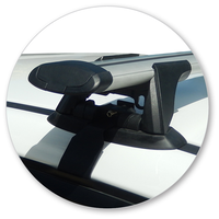 Yakima Black 2 Bar Roof Rack - Ford Falcon FG X 4dr Sedan 12/14 - On (S17Y &amp; K330)