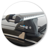 Prorack Silver 2 Bar Heavy Duty Through Bar kit to suit Holden Caprice 4dr Sedan (2006 - 2020)