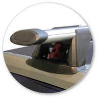 Prorack Silver 2 Bar Aero Through Bar kit to suit Subaru Outback 5dr Wagon (2015 - Current)