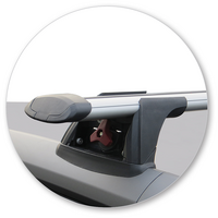 Prorack Silver 2 Bar Aero Through Bar kit to suit Citroen C4 Grand Picasso 5dr MPV (2014 - 2017)