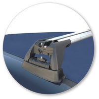 Prorack Silver 2 Bar Aero Flush Bar kit to suit Kia Pro Ceed GT 3dr Hatch (2014 - Current)