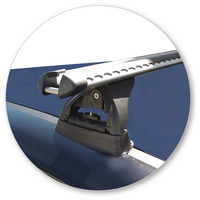 Prorack Silver 2 Bar Heavy Duty Through Bar kit to suit Kia Pro Ceed GT 3dr Hatch (2014 - Current)