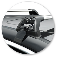 Prorack Silver 2 Bar Aero Flush Bar kit to suit Subaru Legacy 4dr Sedan (2014 - 2020)