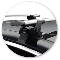 Prorack Black 2 Bar Aero Through Bar kit to suit Subaru Legacy 4dr Sedan (2014 - 2020)