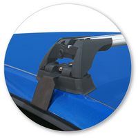 Prorack Silver 2 Bar Aero Flush Bar kit to suit Skoda Fabia 5dr Hatch (2015 - 2020)