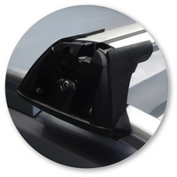 Prorack Silver 2 Bar Aero Flush Bar kit to suit Audi A4/S4/RS4 Allroad 5dr Wagon (2009 - 2015)