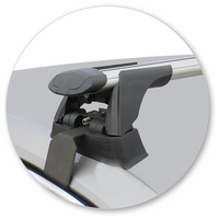 Prorack Black 2 Bar Aero Through Bar kit to suit Volkswagen Passat B8 4dr Sedan (10/2015 - Current)