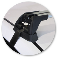 Prorack Silver 2 Bar Aero Flush Bar kit to suit Toyota Prius V (Glass Roof) 5dr Wagon (2012 - Current)