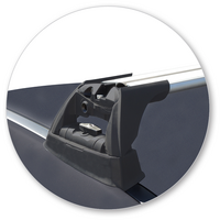 Prorack Silver 2 Bar Aero Flush Bar kit to suit Mazda CX-3 5dr SUV (2015 - Current)