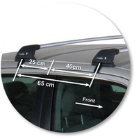 Yakima Silver 2 Bar Roof Rack - Chrysler 300C  4dr Sedan 1/11 - On (S8Y &amp; K392)