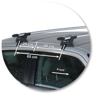 Yakima Black 2 Bar Roof Rack - Chrysler 300C  4dr Sedan 1/11 - On (S17Y &amp; K392)