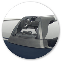 Prorack Silver 2 Bar Aero Flush Bar kit to suit Subaru Legacy 5dr Wagon (2013 - Current)