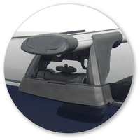 Prorack Black 2 Bar Aero Through Bar kit to suit Subaru Legacy 5dr Wagon (2013 - Current)