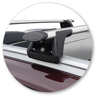 Prorack Silver 2 Bar Aero Through Bar kit to suit Kia Sorento 5dr SUV (2015 - 7/2020)