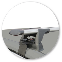 Prorack Silver 2 Bar Aero Through Bar kit to suit Ford Mondeo 5dr Hatch (2015 - Current)