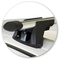 Prorack Black 2 Bar Aero Through Bar kit to suit Lexus RX 5dr SUV (2009 - 2016)