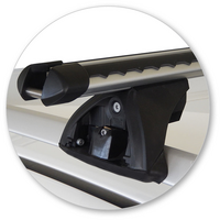 Prorack Black 2 Bar Heavy Duty Through Bar kit to suit Lexus RX 5dr SUV (2009 - 2016)