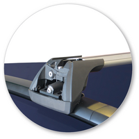 Prorack Silver 2 Bar Aero Flush Bar kit to suit Fiat 500X 5dr SUV (2016 - Current)