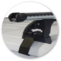 Prorack Black 2 Bar Heavy Duty Through Bar kit to suit Nissan Navara NP300 (D23) Dual Cab 4dr Ute (2015 - Current)