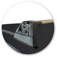 Prorack Silver 2 Bar Aero Flush Bar kit to suit Mercedes-Benz S-Class W222 4dr Sedan (2014 - 2020)