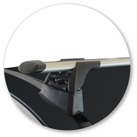 Prorack Silver 2 Bar Aero Through Bar kit to suit Mercedes-Benz S-Class W222 4dr Sedan (2014 - 2020)