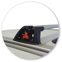 Prorack Black 2 Bar Aero Flush Bar kit to suit Mitsubishi Outlander 5dr SUV (2015 - 2017)