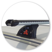 Prorack Black 2 Bar Heavy Duty Through Bar kit to suit Mitsubishi Outlander 5dr SUV (2015 - 2017)