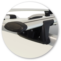 Prorack Black 2 Bar Aero Through Bar kit to suit Nissan Navara NP300 (D23) Dual Cab 4dr Ute (6/2015 - Current)