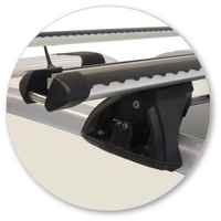 Prorack Silver 2 Bar Heavy Duty Through Bar kit to suit Nissan Navara NP300 (D23) Dual Cab 4dr Ute (6/2015 - Current)