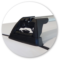 Prorack Silver 2 Bar Aero Flush Bar kit to suit Hyundai Accent 5dr Hatch (2011 - 2020)