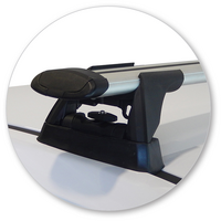 Prorack Black 2 Bar Aero Through Bar kit to suit Hyundai Accent 5dr Hatch (2011 - 2020)