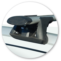 Prorack Black 2 Bar Aero Through Bar kit to suit Subaru Forester 5dr SUV (2015 - 9/2018)