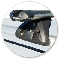 Prorack Silver 2 Bar Heavy Duty Through Bar kit to suit Subaru Forester 5dr SUV (2015 - 9/2018)