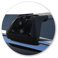 Prorack Silver 2 Bar Aero Flush Bar kit to suit Volvo XC90 5dr SUV (2015 - Current)