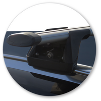 Prorack Silver 2 Bar Aero Through Bar kit to suit Volvo XC90 5dr SUV (2015 - Current)