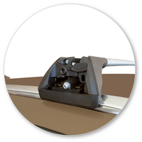 Prorack Silver 2 Bar Aero Flush Bar kit to suit Volvo V60 CC 5dr Wagon (2015 - 2018)