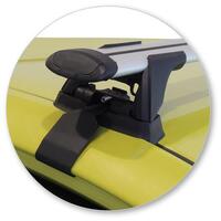 Prorack Silver 2 Bar Aero Through Bar kit to suit Toyota Corolla 5dr Hatch (2013 - 7/2018)