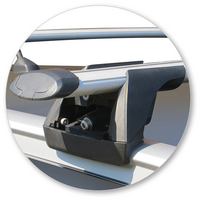 Prorack Black 2 Bar Aero Through Bar kit to suit SsangYong Tivoli 5dr SUV (2015 - Current)