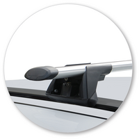 Prorack Silver 2 Bar Aero Through Bar kit to suit Land Rover Discovery Sport 5dr SUV (2014 - Current)