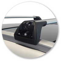 Prorack Silver 2 Bar Aero Flush Bar kit to suit Kia Sportage Steel Roof 5dr SUV (2016 - 7/2018)