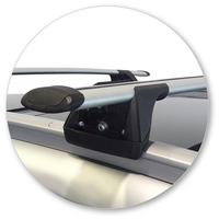 Prorack Silver 2 Bar Aero Through Bar kit to suit Kia Sportage Steel Roof 5dr SUV (2016 - 7/2018)