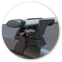 Prorack Black 2 Bar Aero Through Bar kit to suit Volkswagen Polo 5dr Hatch (2009 - 2017)