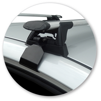 Prorack Black 2 Bar Aero Through Bar kit to suit Hyundai Elantra 4dr Sedan (2/2016 - Current)