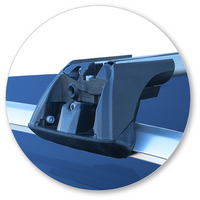 Prorack Silver 2 Bar Aero Flush Bar kit to suit Skoda Superb 5dr Wagon (2015 - Current)