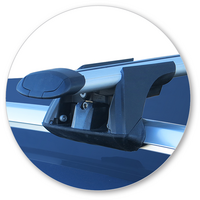 Prorack Black 2 Bar Aero Through Bar kit to suit Skoda Superb 5dr Wagon (2015 - Current)