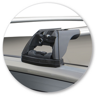 Prorack Silver 2 Bar Aero Flush Bar kit to suit Audi Q7/SQ7 5dr SUV (2015 - Current)