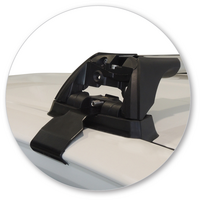 Prorack Silver 2 Bar Aero Flush Bar kit to suit Toyota HiLux Extra Cab 4dr Ute (10/2015 - Current)