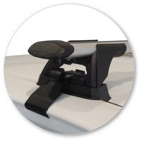 Prorack Black 2 Bar Aero Through Bar kit to suit Toyota HiLux Extra Cab 4dr Ute (10/2015 - Current)