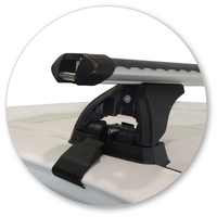 Prorack Silver 2 Bar Heavy Duty Through Bar kit to suit Toyota HiLux Extra Cab 4dr Ute (10/2015 - Current)