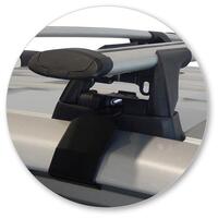 Prorack Silver 2 Bar Aero Through Bar kit to suit Nissan Navara NP300 (D23) King Cab 4dr Ute (2015 - Current)